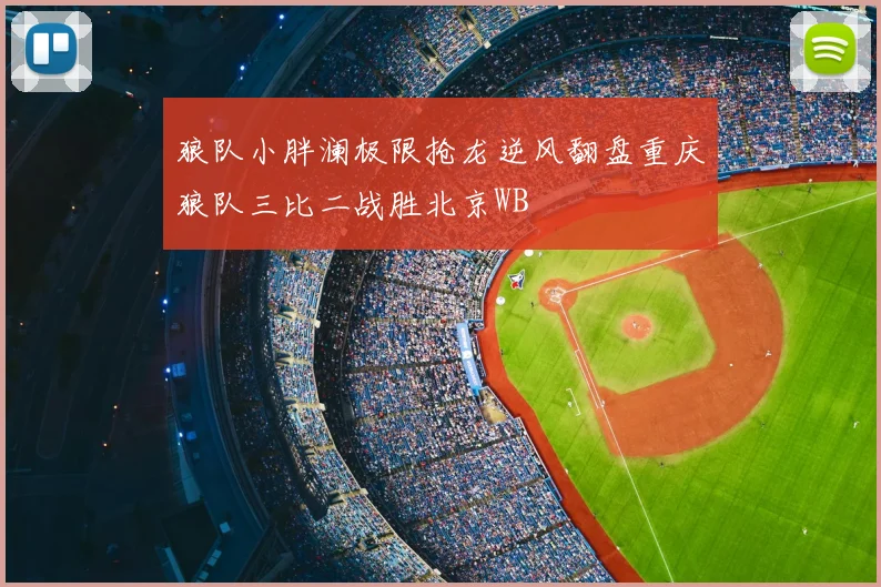 狼队小胖澜极限抢龙逆风翻盘重庆狼队三比二战胜北京WB